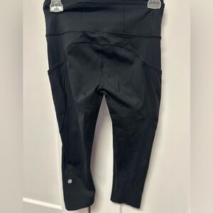 Lululemon Fast & Free Crop II size 6 black